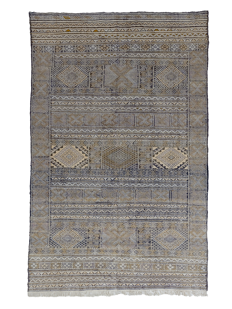 Tifelt Muted Slate Kilim | 5'-7