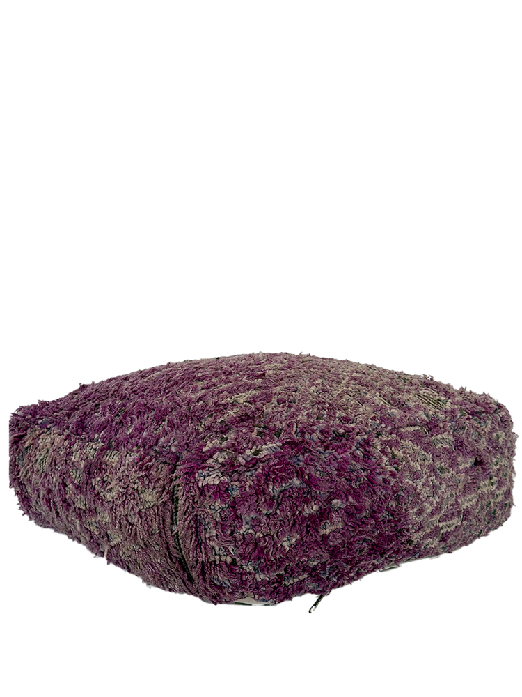 Vintage Beni M'Guild Pouf - Purple, Hidden Symbols - Salam Hello