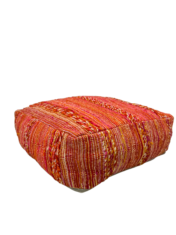 Ait Yadine Vintage Hanbel Pouf - Pink