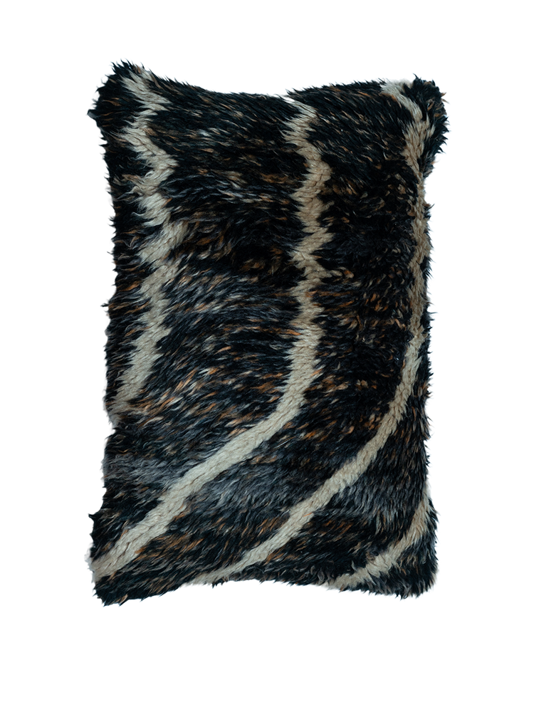 Beni M'rirt Vintage Pillow - Curved Dusk Stripes - Salam Hello