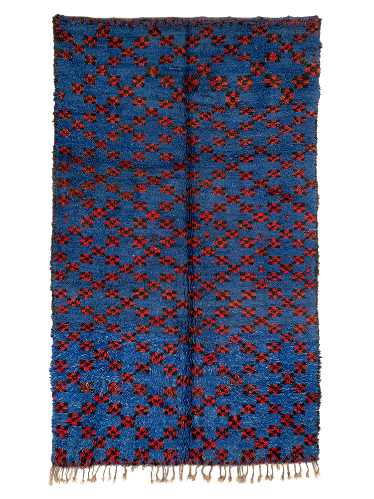 Beni Guigou’s Symbolic Indigo Trellis