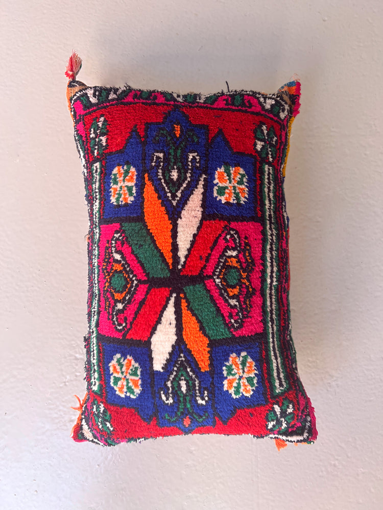 Kalaat M'Gouna's Vintage Pillow - Butterfly, Lumbar - Salam Hello