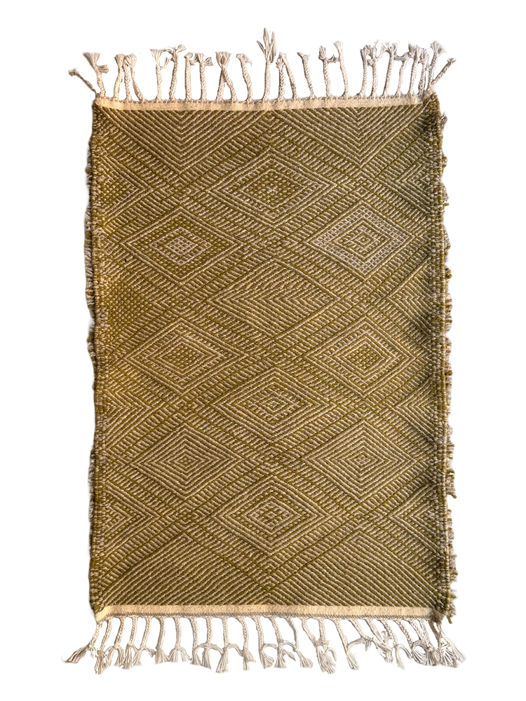 Khatima's Olive Flatweave Accent Rug