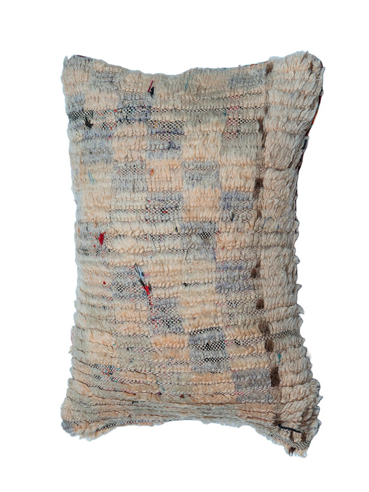 Le Vieux Village's Boucherouite Pillow - Faded Grid