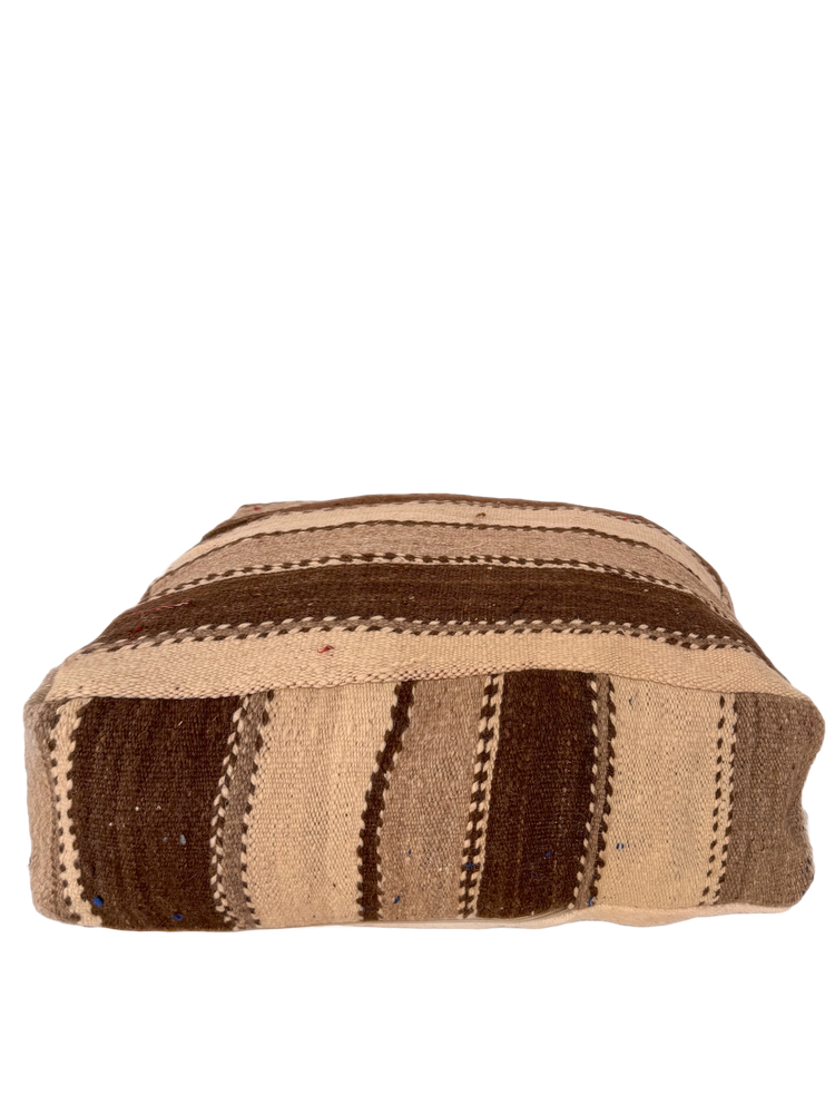 Vintage Striped Hanbel Pouf - Undyed - Salam Hello