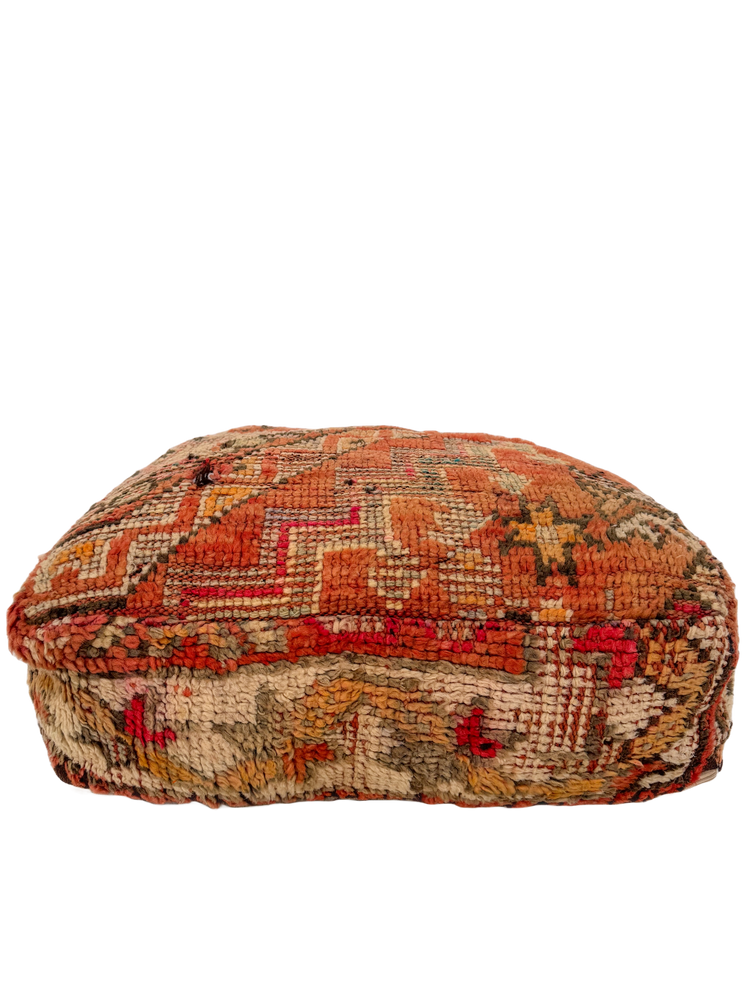 Vintage Beni M'Guild Pouf - Peach Hues - Salam Hello