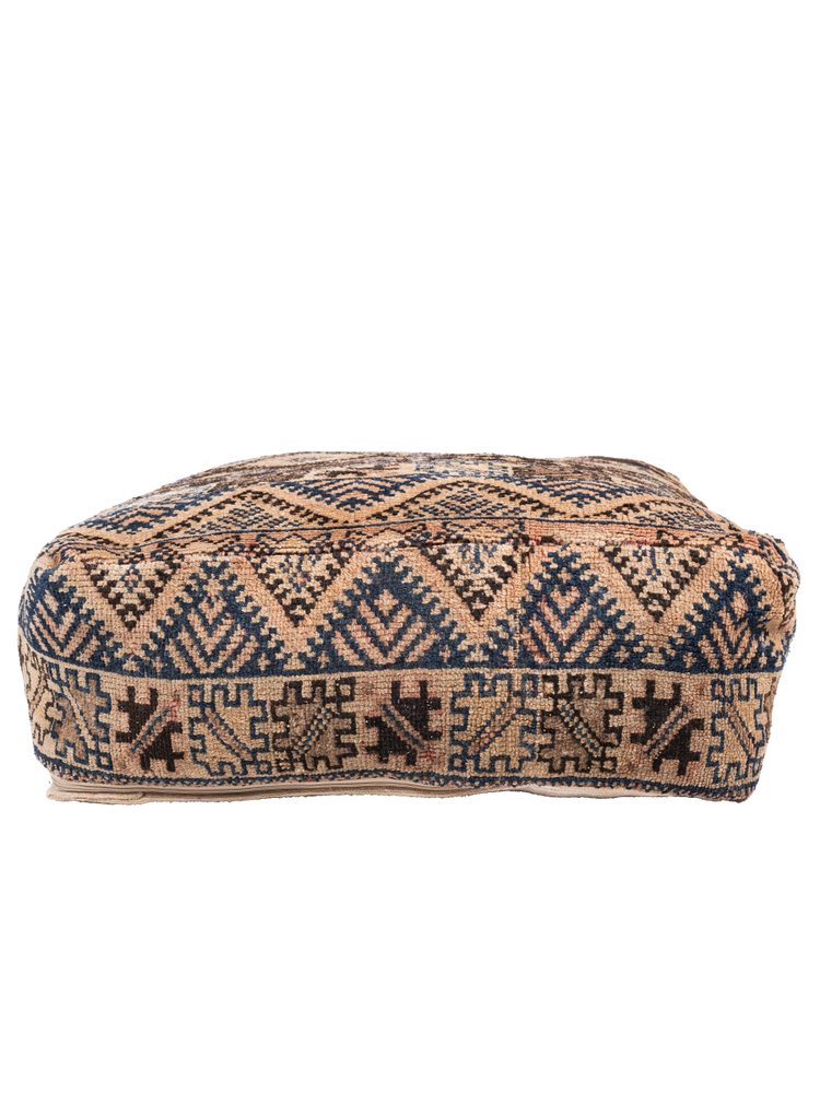 Vintage Taznakht Pouf - Natural Tones