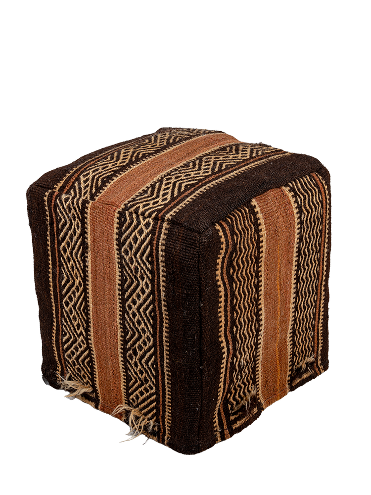 Siroua Shades | Harvest Ochre Pouf - Salam Hello