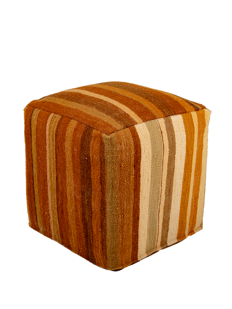 Siroua Shades | Sunstone Stripe Pouf - Salam Hello