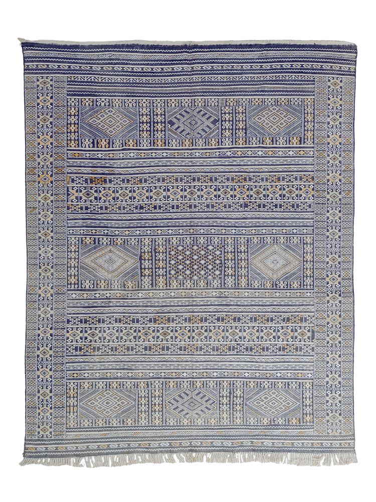 Tifelt Azure Mosaic Kilim