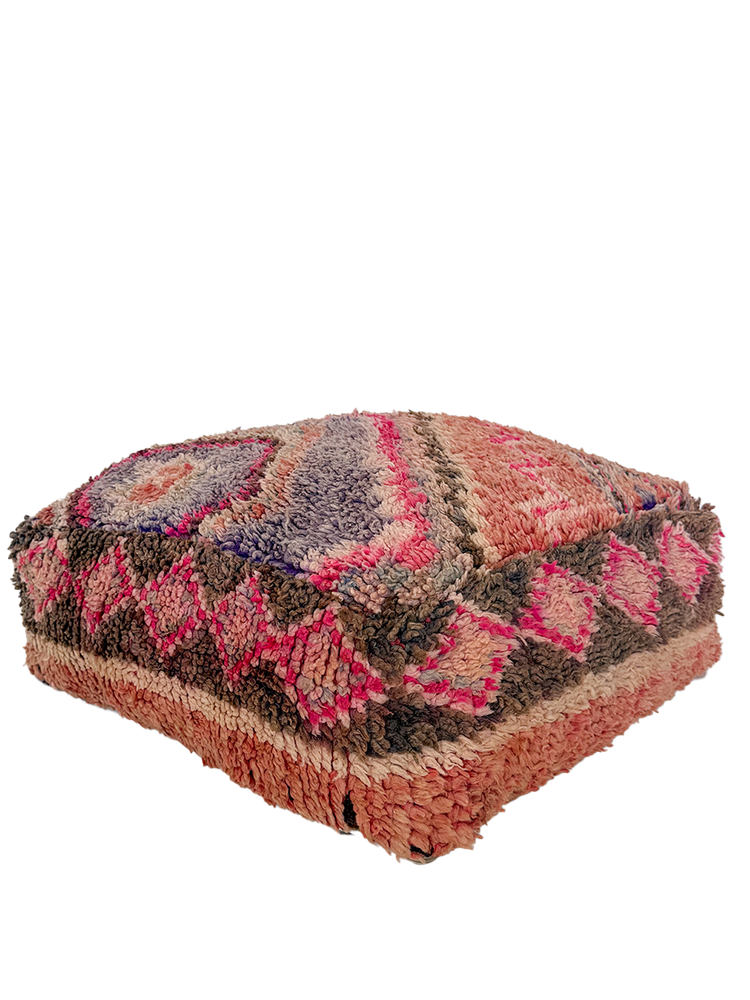Vintage Beni M'Guild Pouf - Lavender Rose - Salam Hello