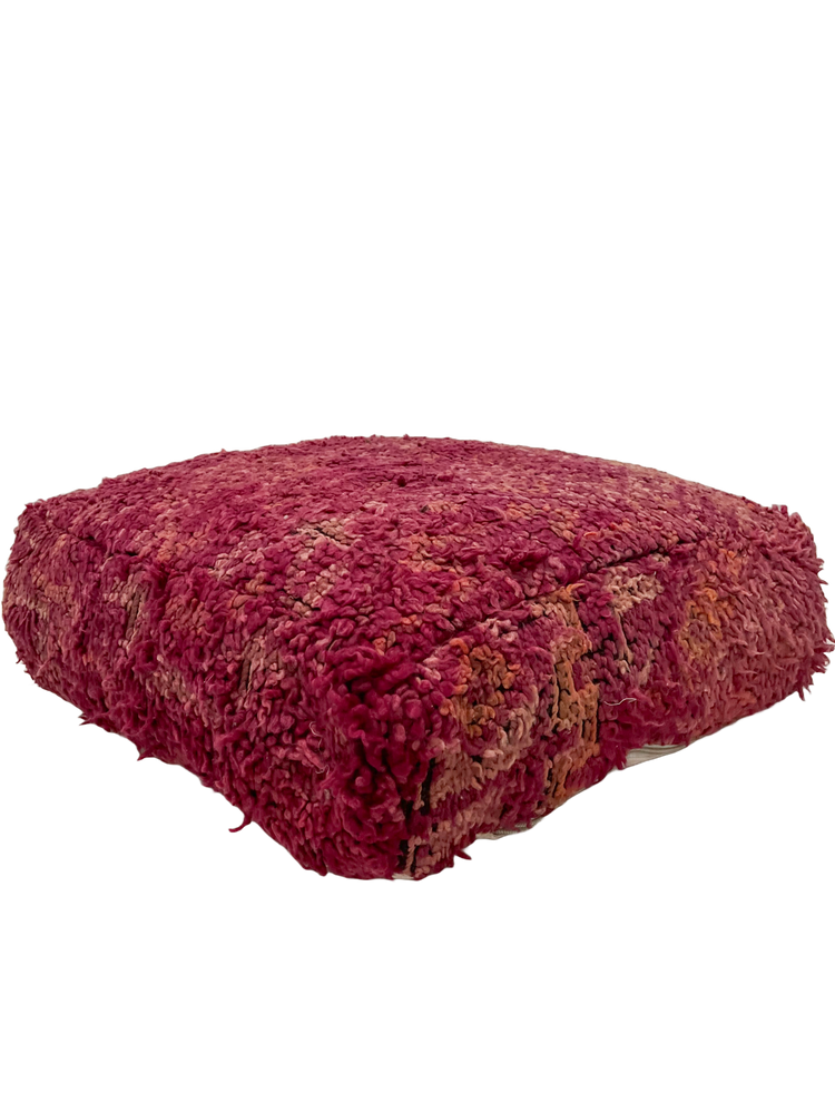 Vintage Beni M'Guild Pouf - Magenta