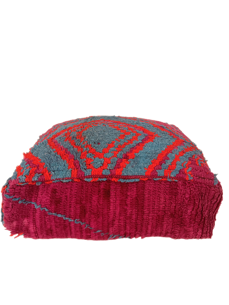 Vintage Beni M'Guild Pouf - Vibrant Purple - Salam Hello