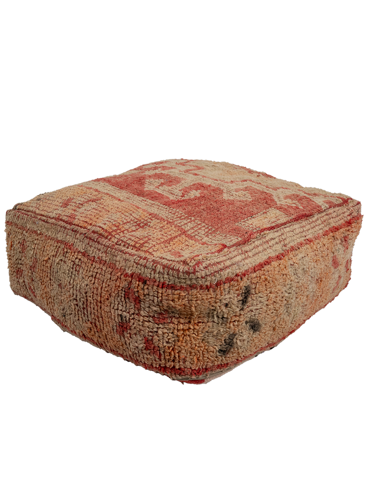 Vintage Talsint Pouf - Burnt Sienna