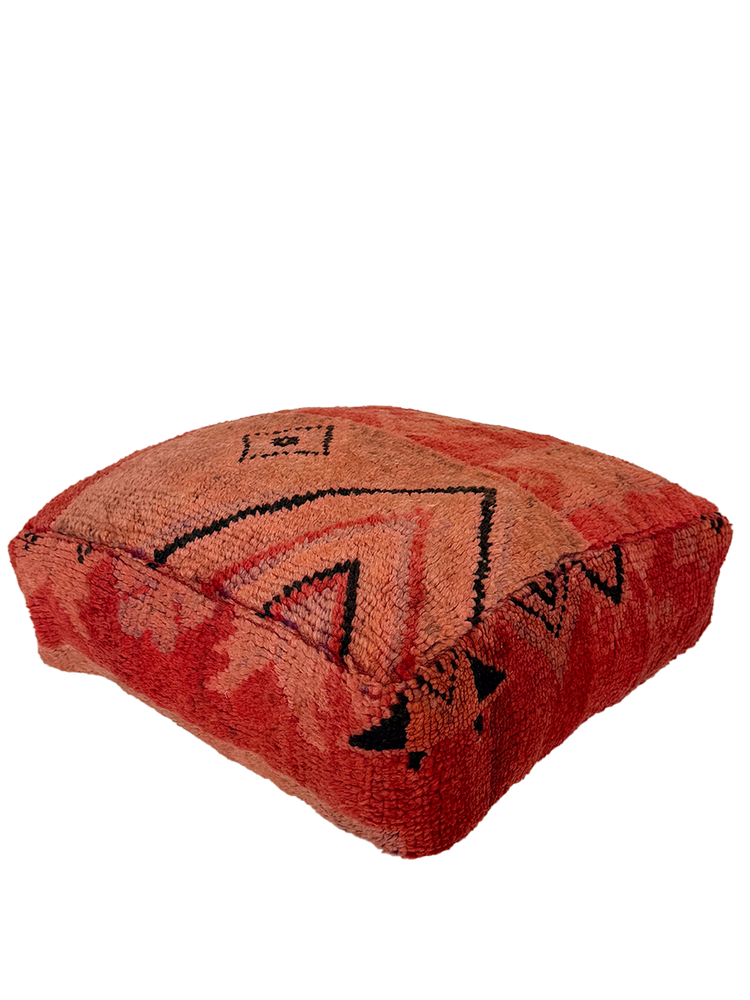 Vintage Talsint Pouf - Crimson Diamond - Salam Hello
