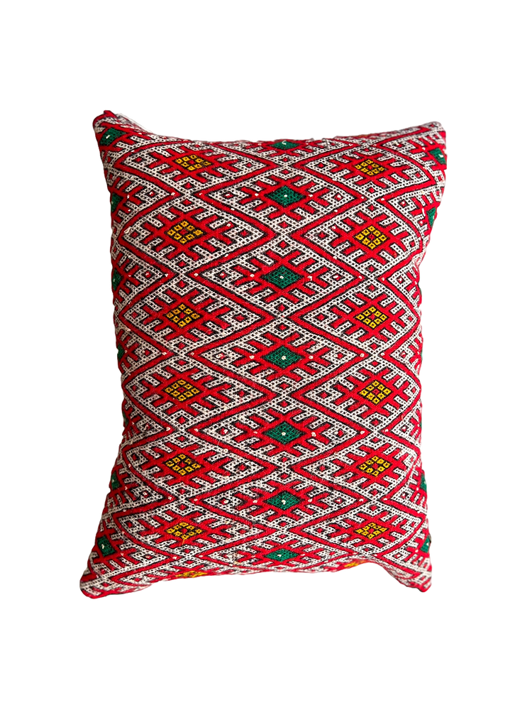 Ain Leuh Small Lumbar Pillow - Repetitive Lion Paw