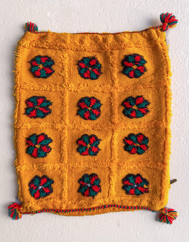 Kalaat M'Gouna's Vintage Pillow - Eight-Pointed Star, Yellow - Salam Hello